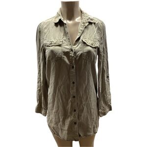 Black Label C”est Toi Size Medium Long Sleeve Button Down Top. Preloved